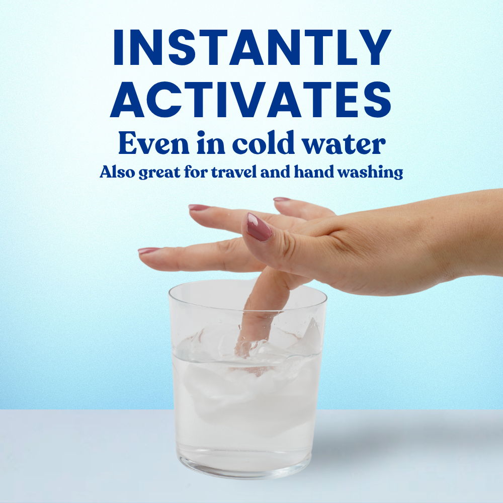 Unscented SLS-Free Laundry Detergent Sheets - Hypoallergenic & Eco-Friendly - MamaP bamboo toothbrush