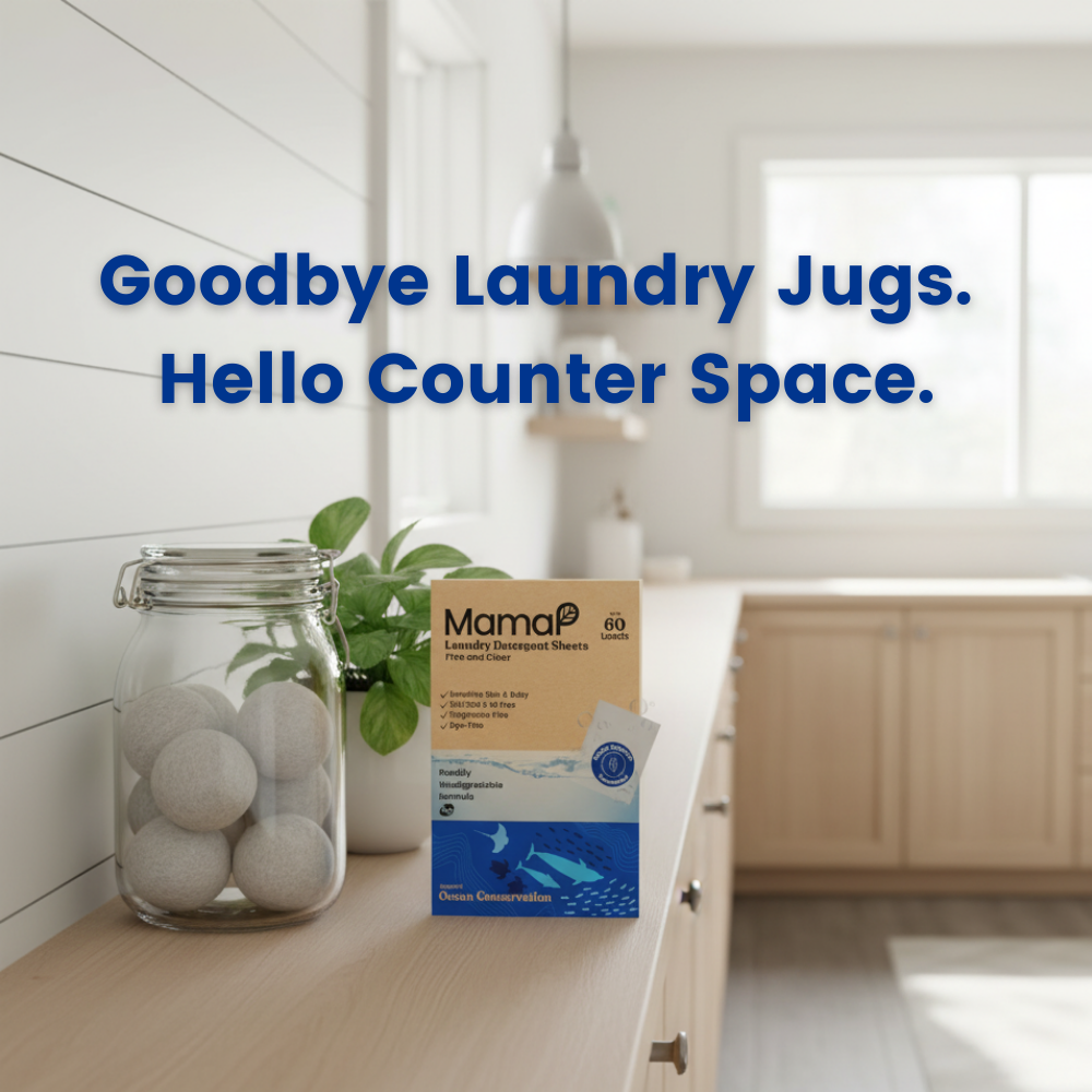 Unscented SLS-Free Laundry Detergent - Hypoallergenic & Eco-Friendly - MamaP bamboo toothbrush