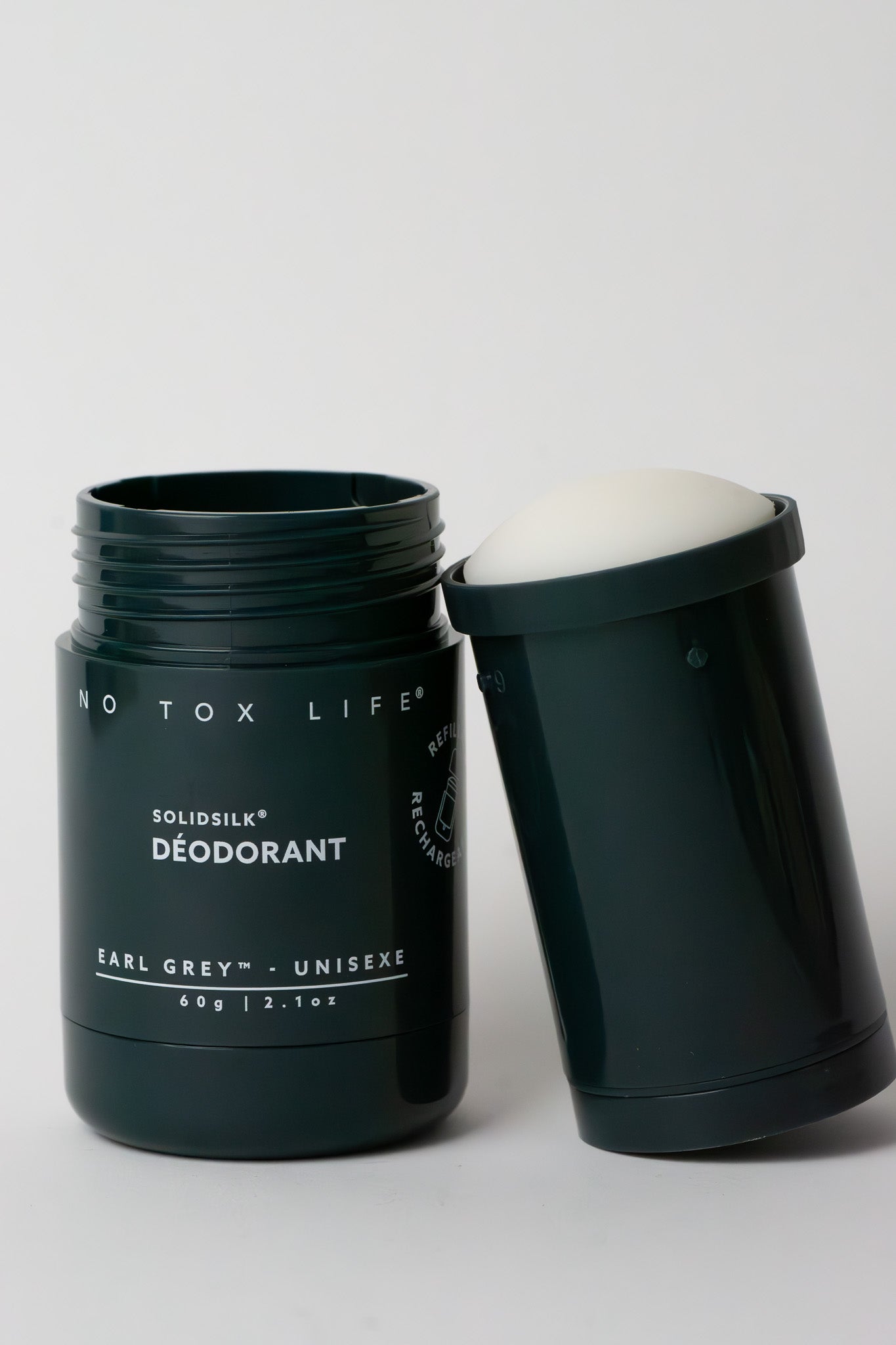 SOLIDSILK® Refillable Deodorant (Earl Grey) - Extra Strength - No Tox Life® - MamaP bamboo toothbrush