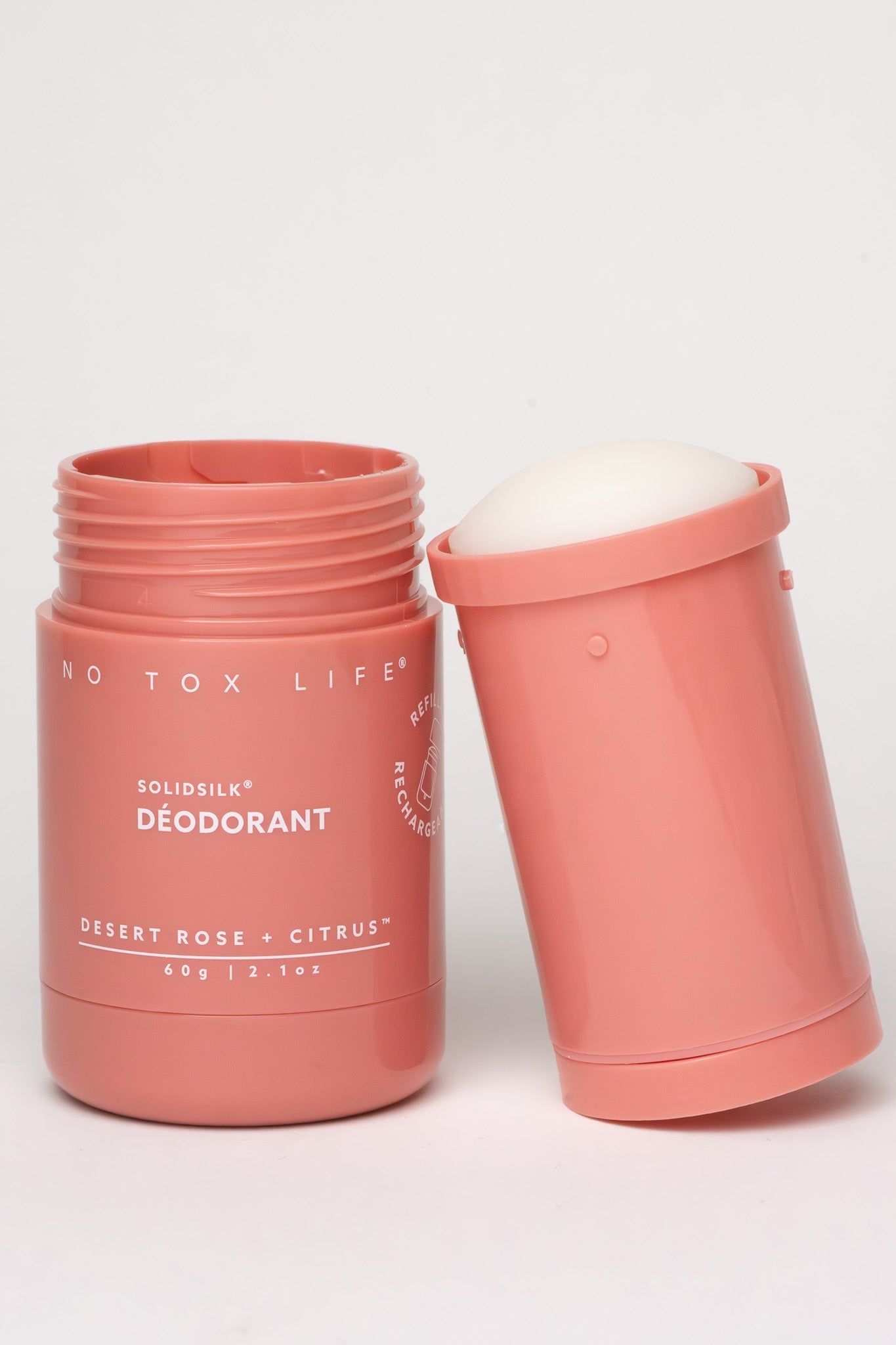 SOLIDSILK® Refillable Deodorant (Desert Rose + Citrus) - Extra Strength - No Tox Life® - MamaP bamboo toothbrush