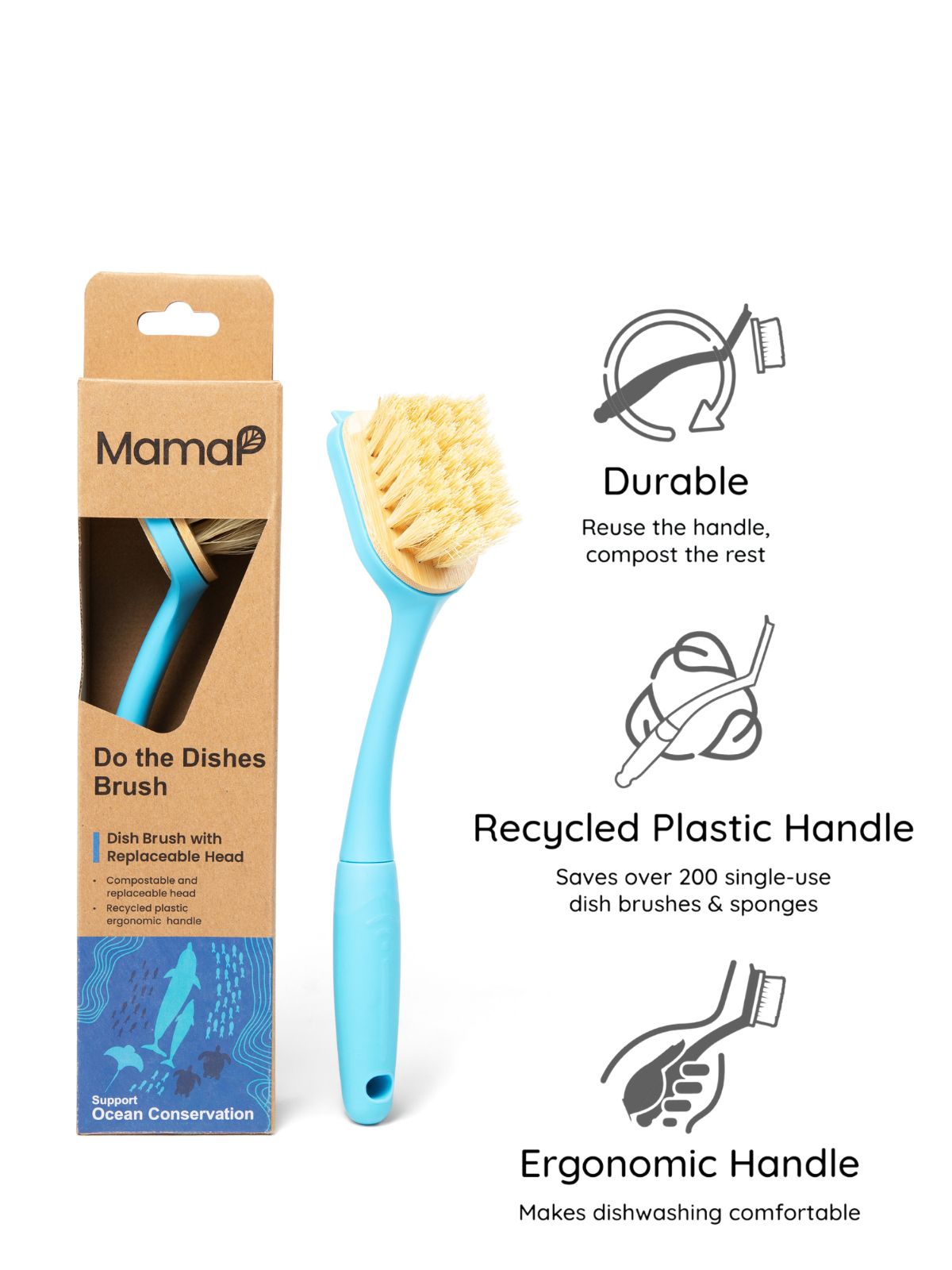 Holiday Dish Duty Kit - MamaP bamboo toothbrush
