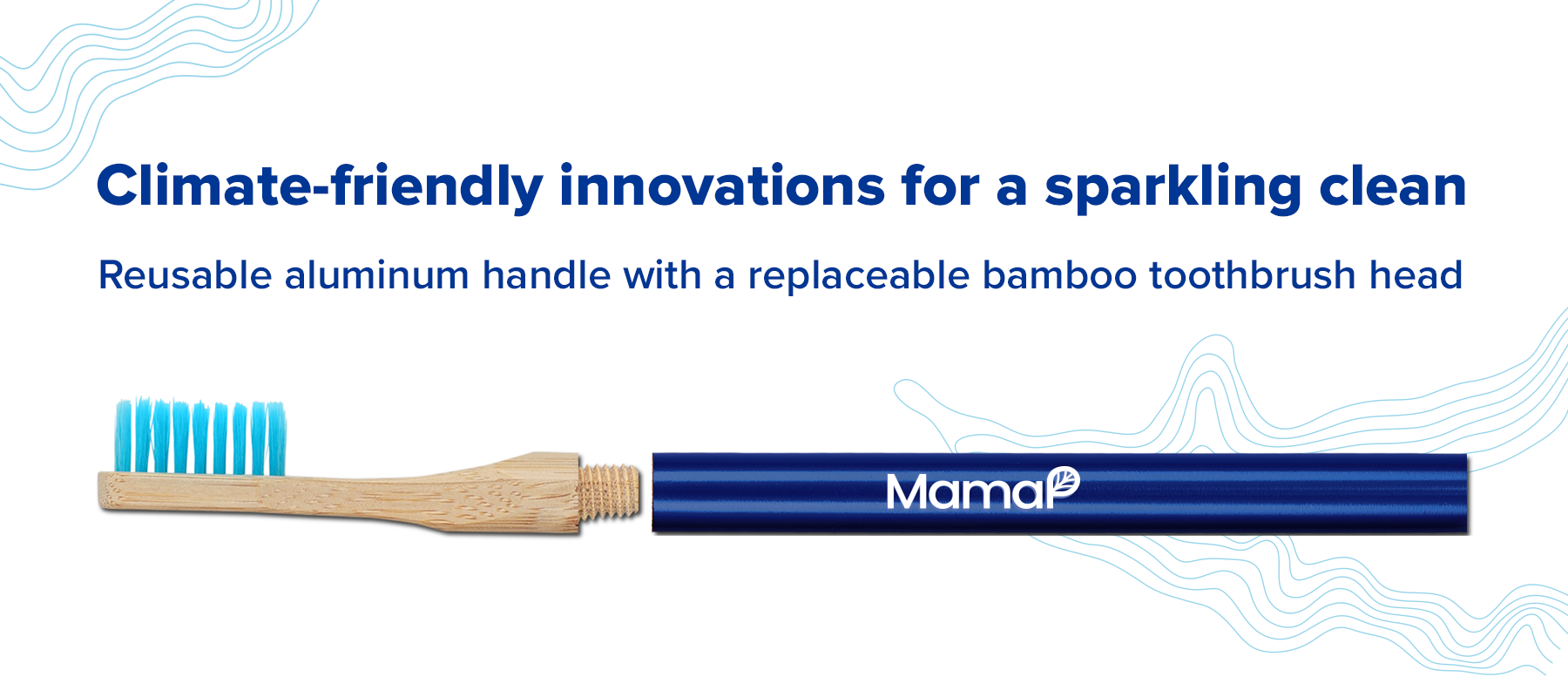 replaceable head bamboo toothbrush
