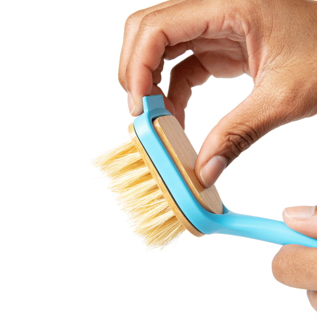 Do The Dishes Brush with Replaceable & Compostable Head - MamaP bamboo toothbrush