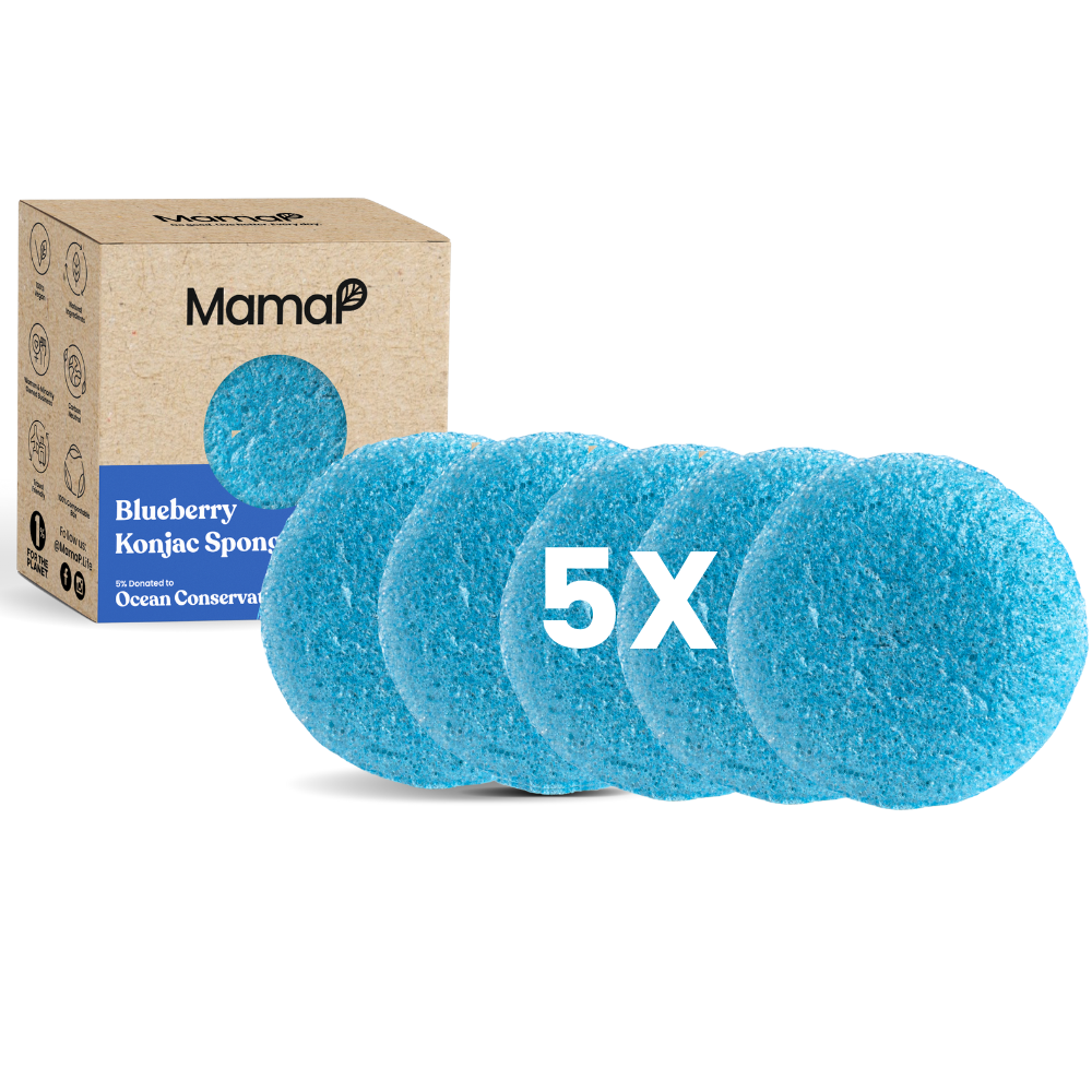 Anti-inflammatory Blueberry Facial Cleansing Sponge 5pk