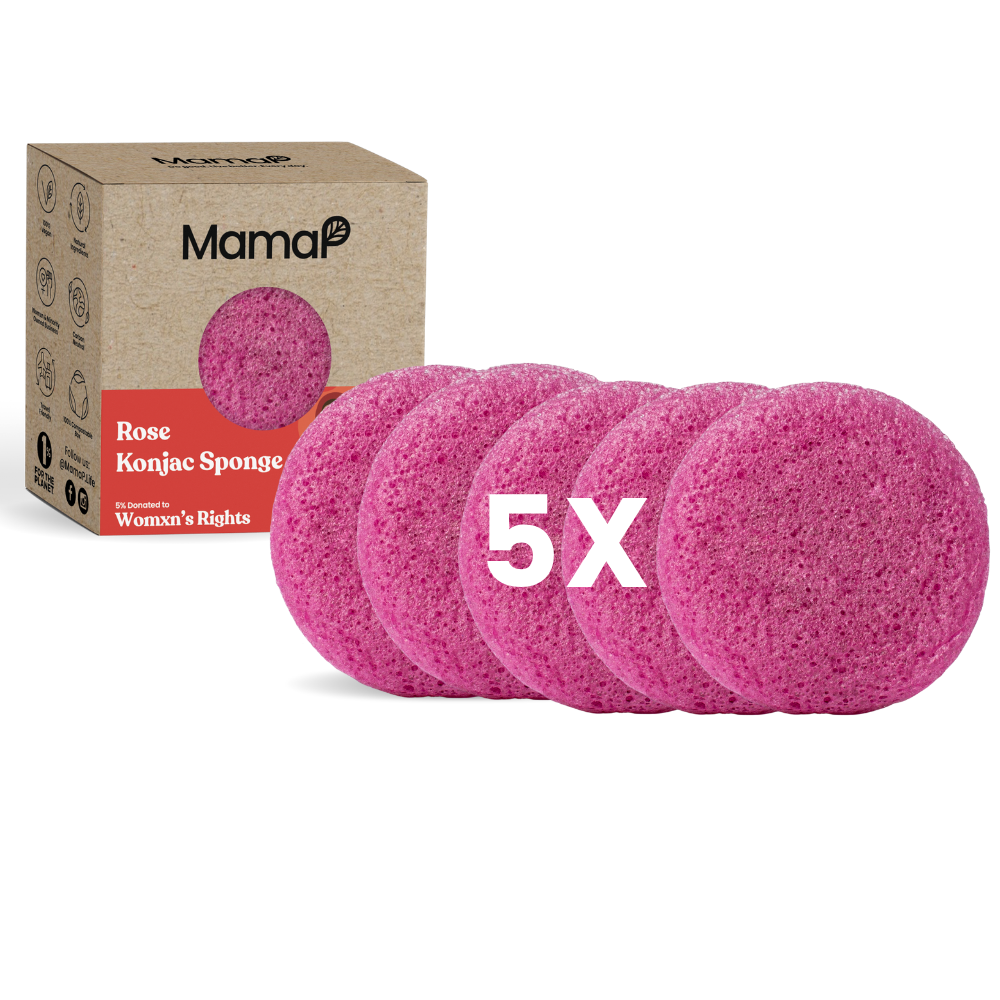 Calming Rose Facial Cleansing Sponge 5pk