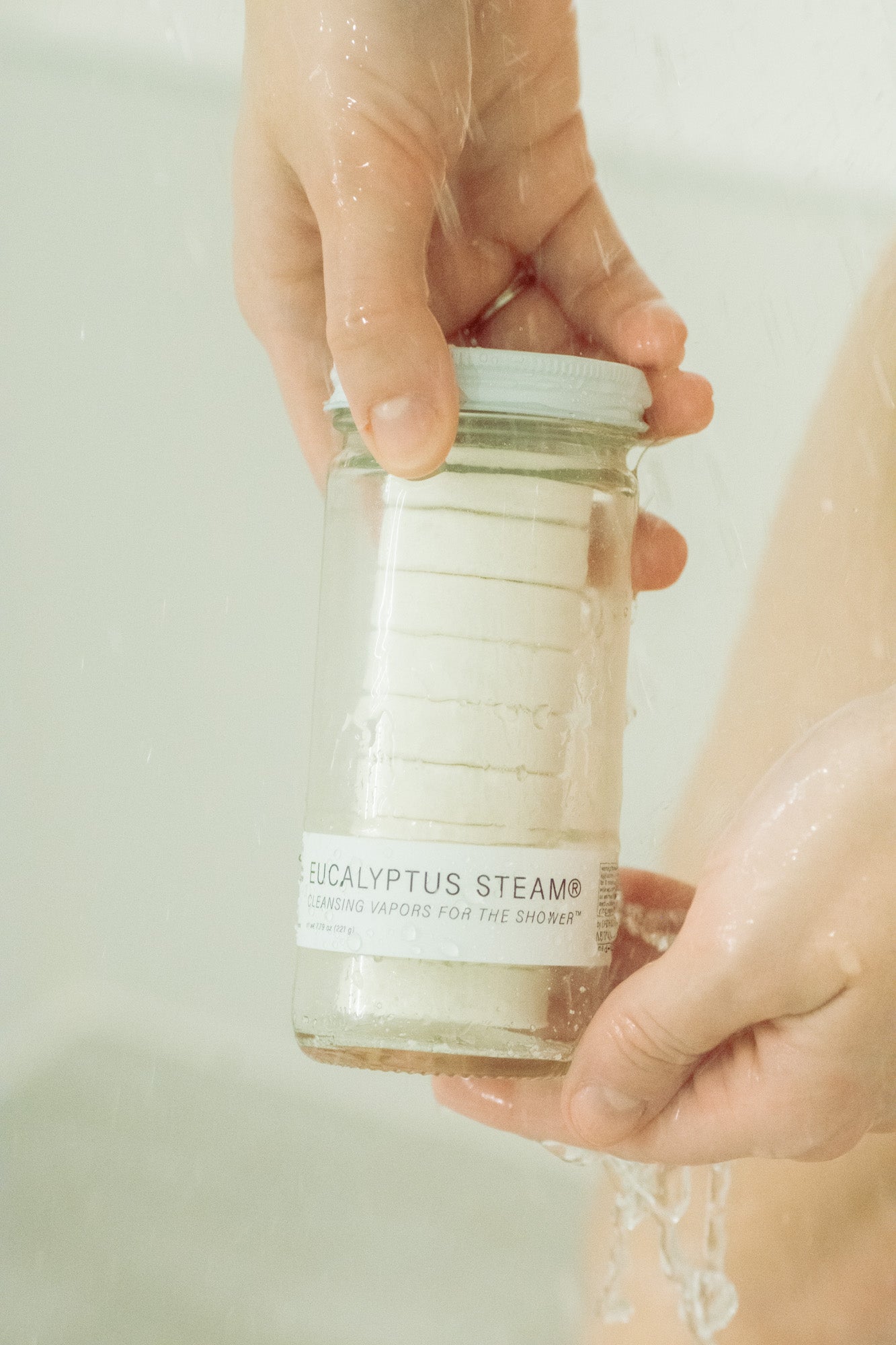 EUCALYPTUS STEAM® Cleansing vapors for the shower® - Normal Jar - No Tox Life® - MamaP bamboo toothbrush
