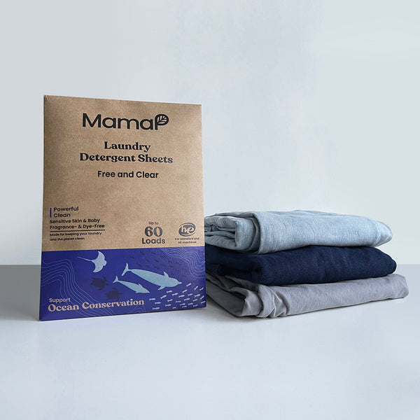 Laundry Detergent Sheets Fragance-Free - MamaP bamboo toothbrush