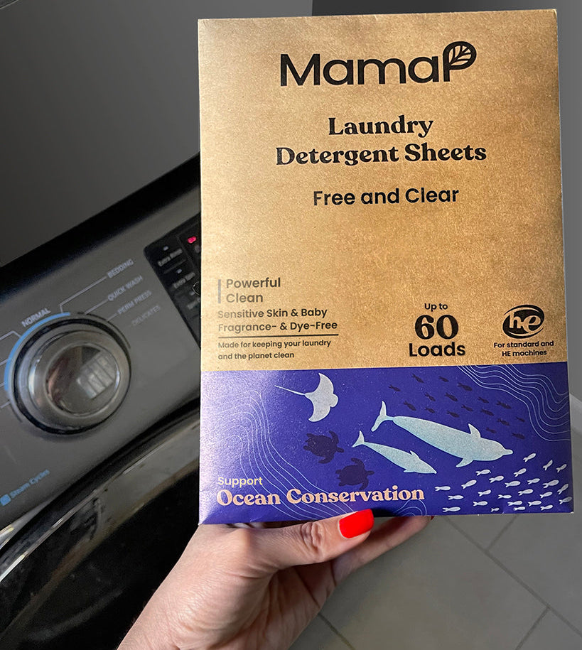 Laundry Detergent Sheets Fragance-Free - MamaP bamboo toothbrush