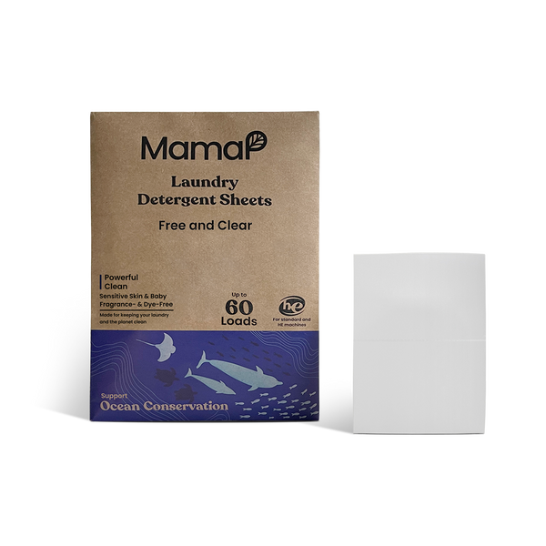 Laundry Detergent Sheets Sensitive Free & Clear - MamaP bamboo toothbrush