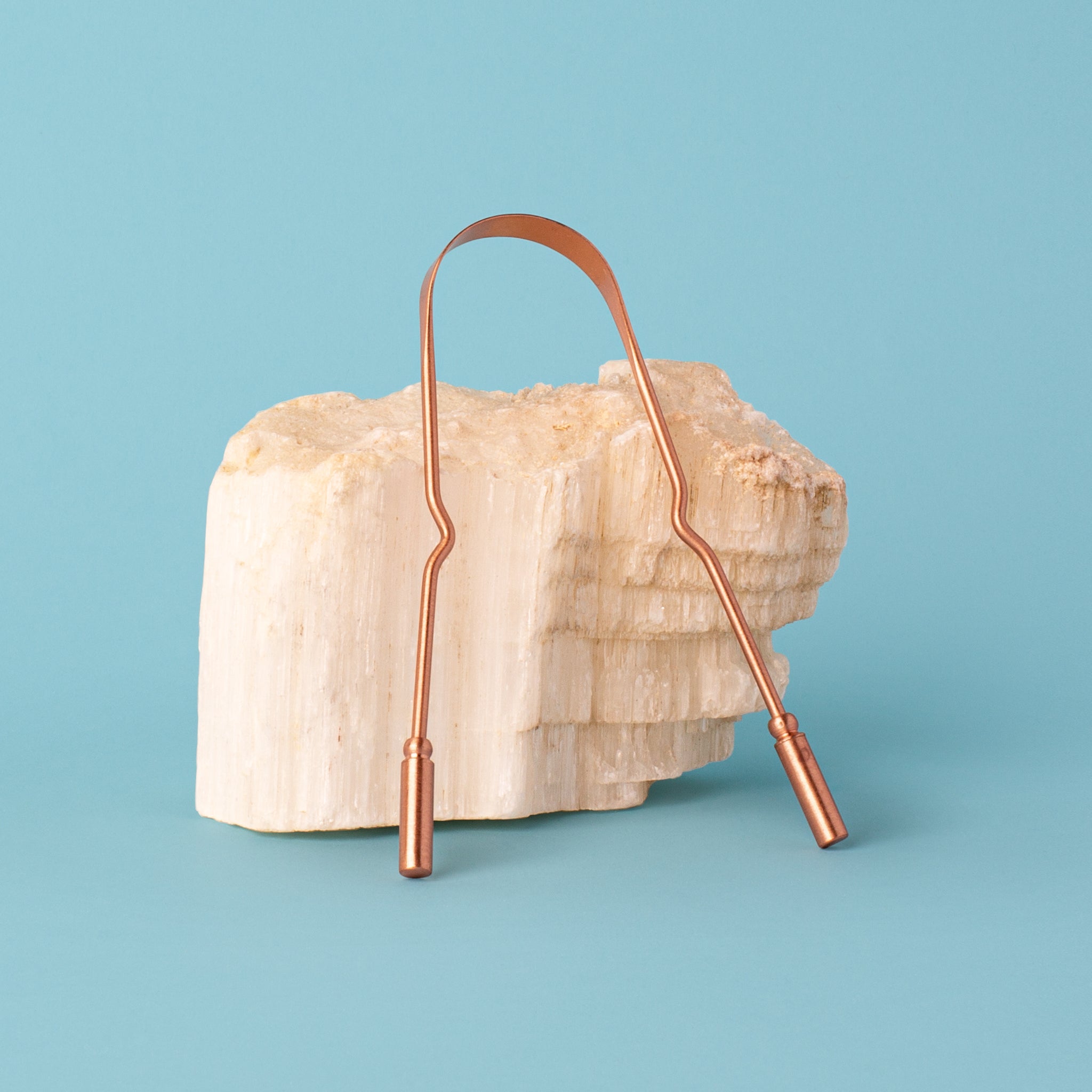 All New! Copper Tongue Scraper - MamaP bamboo toothbrush
